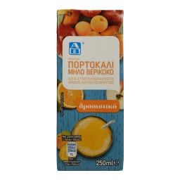 ΑΒ | ΧΥΜΟΣ ΝΕΚΤΑΡ ΠΟΡΤΟΚΑΛΙ ΜΗΛΟ ΒΕΡΥΚΟΚΟ 250 ML