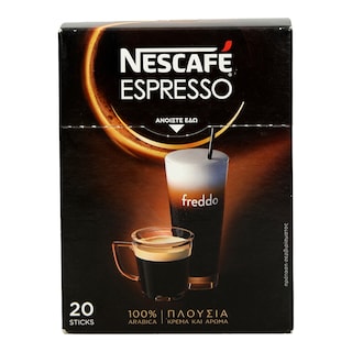 NESCAFE | ESPRESSO | ΣΤΙΓΜΙΑΙΟΣ ΚΑΦΕΣ STICKS 20 X 2,5 GR