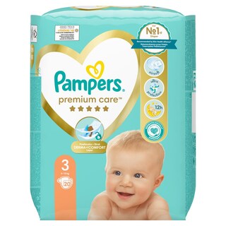 PAMPERS | Πάνες Μωρού Premium Care Νο3 20 Τεμάχια