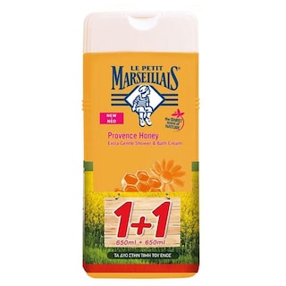 LE PETIT MARSEILLAIS | Αφρόλουτρο Μέλι Προβηγκίας 650ml 1+1 Δώρο