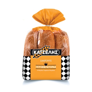 ΚΑΤΣΕΛΗΣ | Ψωμάκια Sandwich Σταρένια 546g