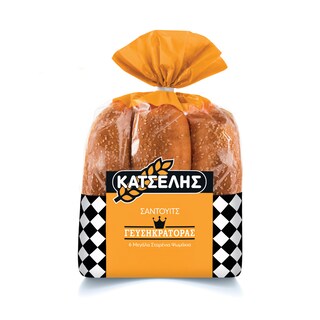 ΚΑΤΣΕΛΗΣ | Ψωμάκια Sandwich Σταρένια 546g