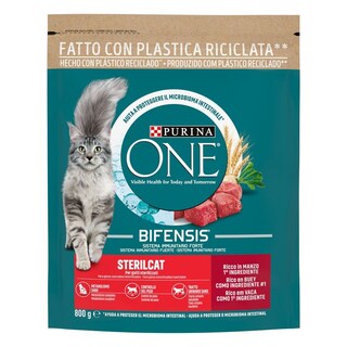 PURINA ONE | Γατοτροφή Sterilcat Βοδινό & Σιτάρι 800g