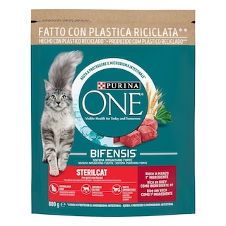 PURINA ONE | Γατοτροφή Sterilcat Βοδινό & Σιτάρι 800g