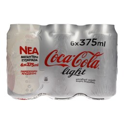 COCA COLA | LIGHT | ΑΝΑΨΥΚΤΙΚΟ ΚΟΥΤΙ 6 X 375 ML