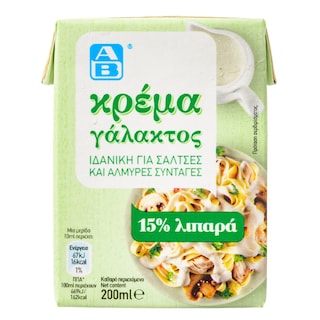 ΑΒ | Κρέμα Γάλακτος Light  200 ml