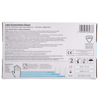 APP | Γάντια Latex Μίας Χρήσης Πουδραρισμένα Medium 50 Τεμάχια