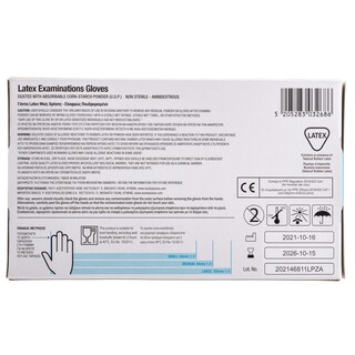 APP | Γάντια Latex Μίας Χρήσης Πουδραρισμένα Medium 50 Τεμάχια