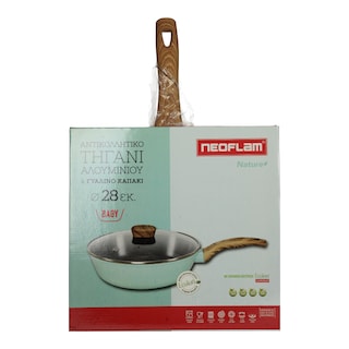 NEOFLAM | Τηγάνι Wok 28cm & Καπάκι 1 Τεμάχιο