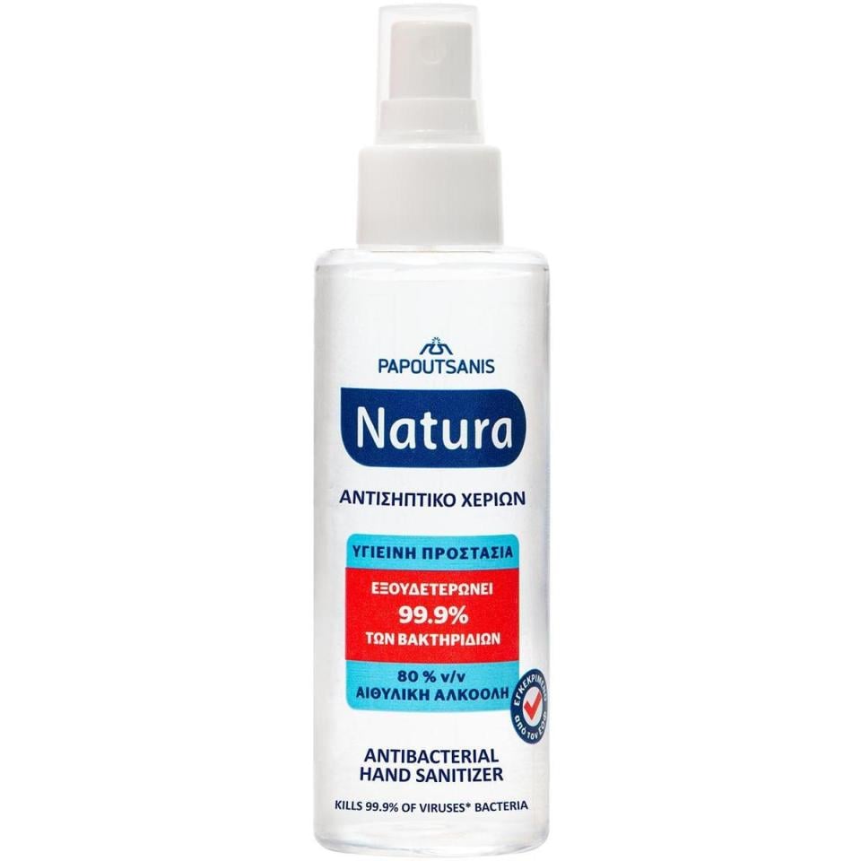 NATURA Αντισηπτικό Gel Χεριών Spray 100ml