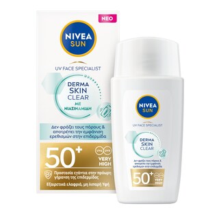 NIVEA | Αντηλιακό Προσώπου UV Face Derma Skin Clear SPF50+ 40ml