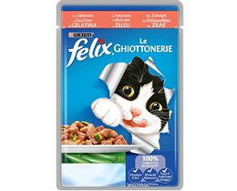 FELIX | Γατοτροφή Ζελέ με Σολομό 100g
