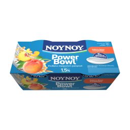 Επιδόρπιο Γιαουρτιού PowerΒowl Ροδάκινο & Βρώμη 2x175g