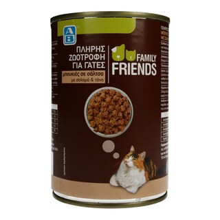 FAMILY FRIENDS | Γατοτροφή Σολομός & Τόνος Κονσέρβα 400gr