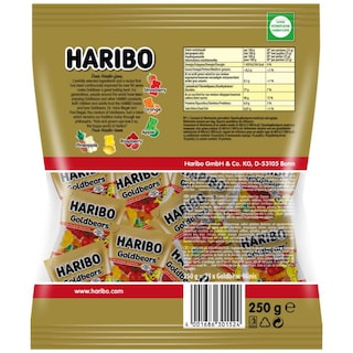 HARIBO | Καραμέλες Ζελίνια Χρυσά Αρκουδάκια Μίνι 250g