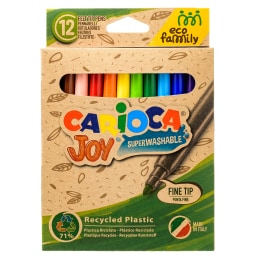 CARIOCA | Μαρκαδόροι Eco Joy Washable 12 Τεμάχια