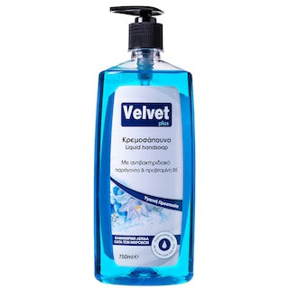 VELVET | Κρεμοσάπουνο Αντιβακτηριδιακό 750ml
