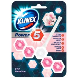 KLINEX | WC Block Power 5 Ροζ Μανώλια 55g