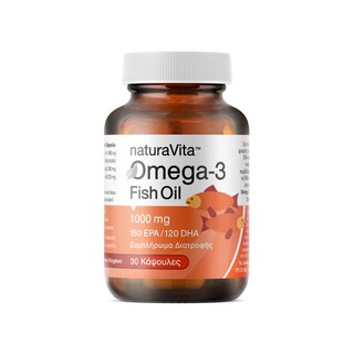 NATURA VITA | Συμπλήρωμα Διατροφής Omega 3 1000mg Fish Oil 30 Τεμάχια