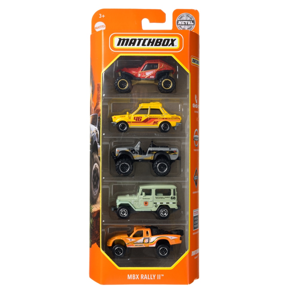 MATCHBOX Αυτοκινητάκια Rally Σετ 5 Τεμάχια