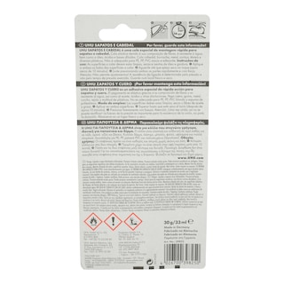 UHU | Κόλλα για Παπούτσια & Δέρμα 33ml 1 Τεμάχιο