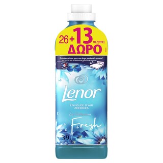 LENOR | Συμπυκνωμένο Μαλακτικό Fresh Ocean Escape 26+13 Μεζούρες Δώρο