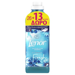 LENOR | Συμπυκνωμένο Μαλακτικό Fresh Ocean Escape 26+13 Μεζούρες Δώρο
