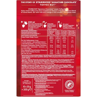 STARBUCKS | Ρόφημα Σοκολάτας Signature Chocolate Toffee Nut 10x20g