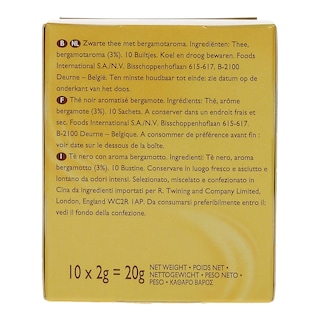 TWININGS | Τσάι Μαύρο Earl Grey 10x2g