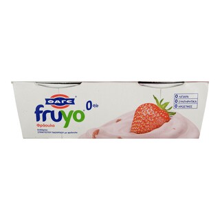 FRUYO | ΕΠΙΔΟΡΠΙΟ ΣΤΡΑΓΓΙΣΤΟΥ ΓΙΑΟΡΤΙΟΥ ΦΡΑΟΥΛΑ 0%  2Χ170GR