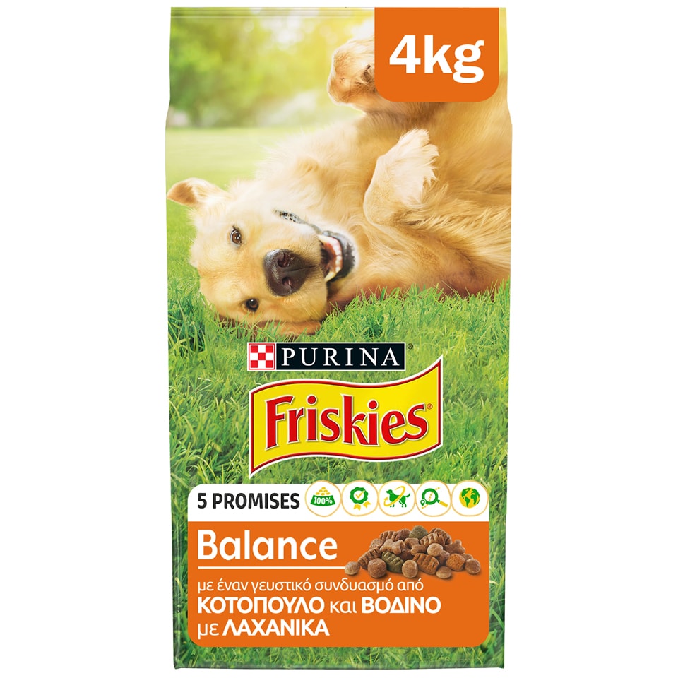 FRISKIES Ξηρά Τροφή Σκύλου Κοτόπουλο & Λαχανικά 4kg