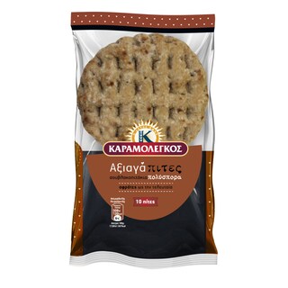 ΚΑΡΑΜΟΛΕΓΚΟΣ | Πίτες Αξιαγάπιτες Σουβλακοπιτάκια Πολύσπορα 450g
