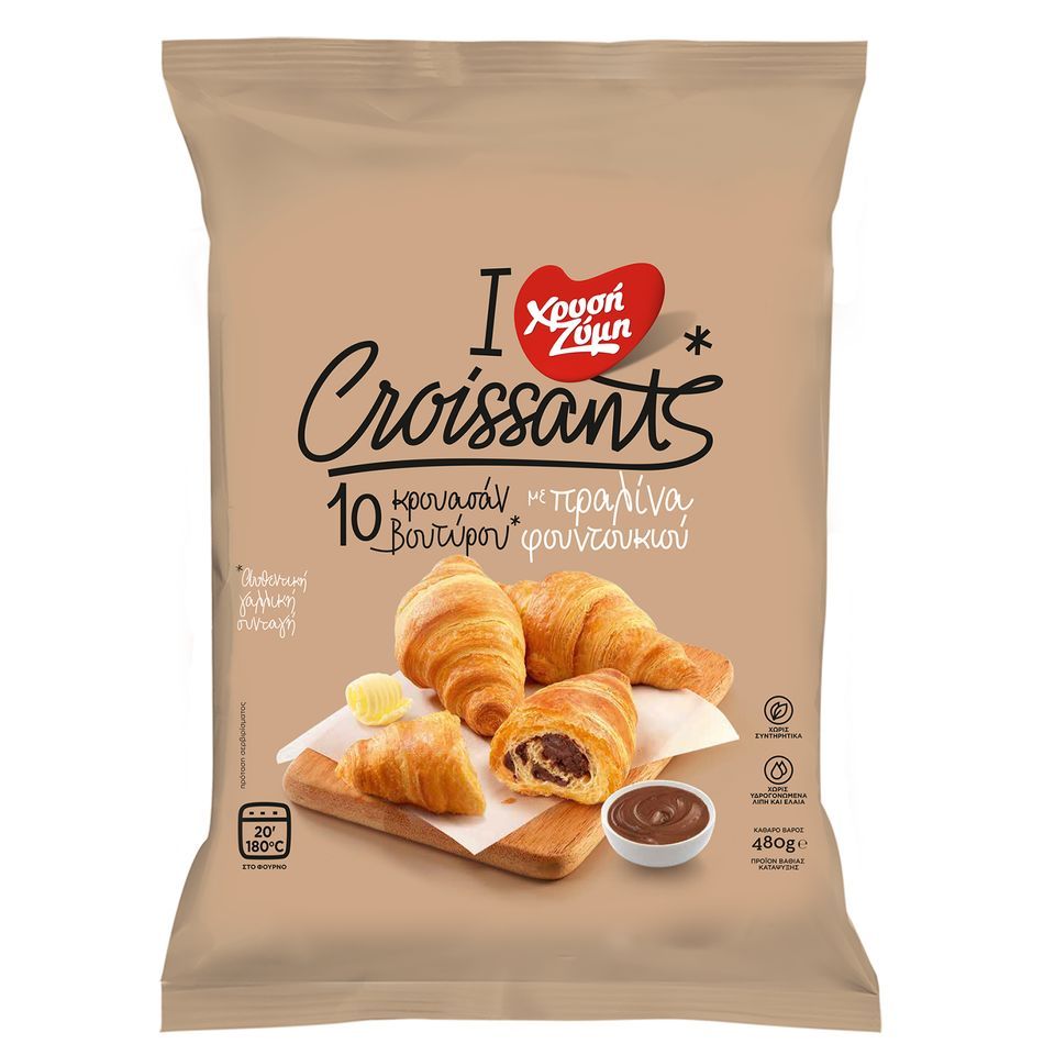 ΧΡΥΣΗ ΖΥΜΗ Κρουασάν Βουτύρου Πραλίνα 480gr