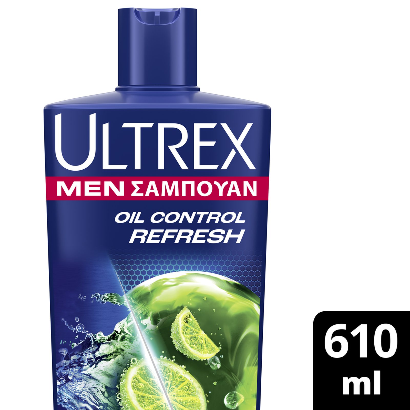 ULTREX Σαμπουάν Oil Control Refresh Λιπαρά Μαλλιά 610ml