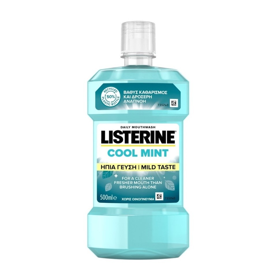 LISTERINE Στοματικό Διάλυμα Cool Mint Ήπια Γεύση 500ml