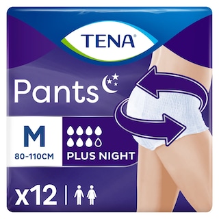 TENA | PANTS | Πάνες Ακράτειας Plus Night Pants Medium 12 Τεμάχια