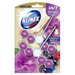 KLINEX | Καθαριστικό Τουαλέτας WC Block Ιβίσκος & Άγρια Μούρα 2x55g