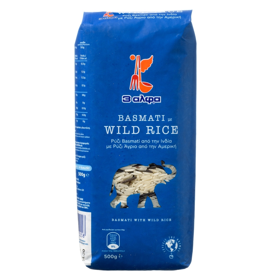 Ρύζι Basmati Ινδίας με Wild Rice Αμερικής 500gr