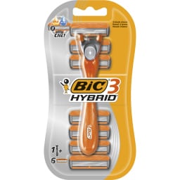 BIC | MEN CARE HYBRID SHAVERS+6T.REFILLS  +6T.REFILLS