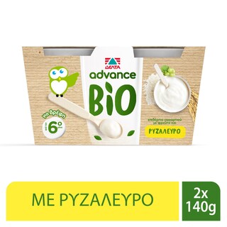 ADVANCE | Επιδόρπιο Γιαουρτιού Bio Ρυζάλευρο 2 X 140gr