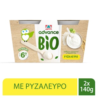ADVANCE | Επιδόρπιο Γιαουρτιού Bio Ρυζάλευρο 2 X 140gr