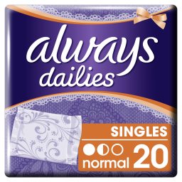 Σερβιετάκια Dailies Singles Normal 20 Τεμάχια
