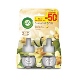 AIRWICK | Αρωματικό Χώρου Ηλεκτρικό Vanilla & Orchid Ανταλλακτικό 2x19ml 50% στο 2ο