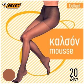 BIC | Καλσόν Collant 20D Καραμελέ Νο1-2 1 Τεμάχιο