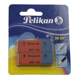 PELIKAN | ΓΟΜΜΕΣ ΒR40 ΔΙΧΡΩΜΗ 2 ΤΕΜ