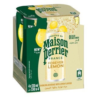 PERRIER | ΑΝΘΡΑΚΟΥΧΟ ΦΥΣΙΚΟ ΜΕΤΑΛΛΙΚΟ ΝΕΡΟ ΛΕΜΟΝΙ 4 X 330 ML