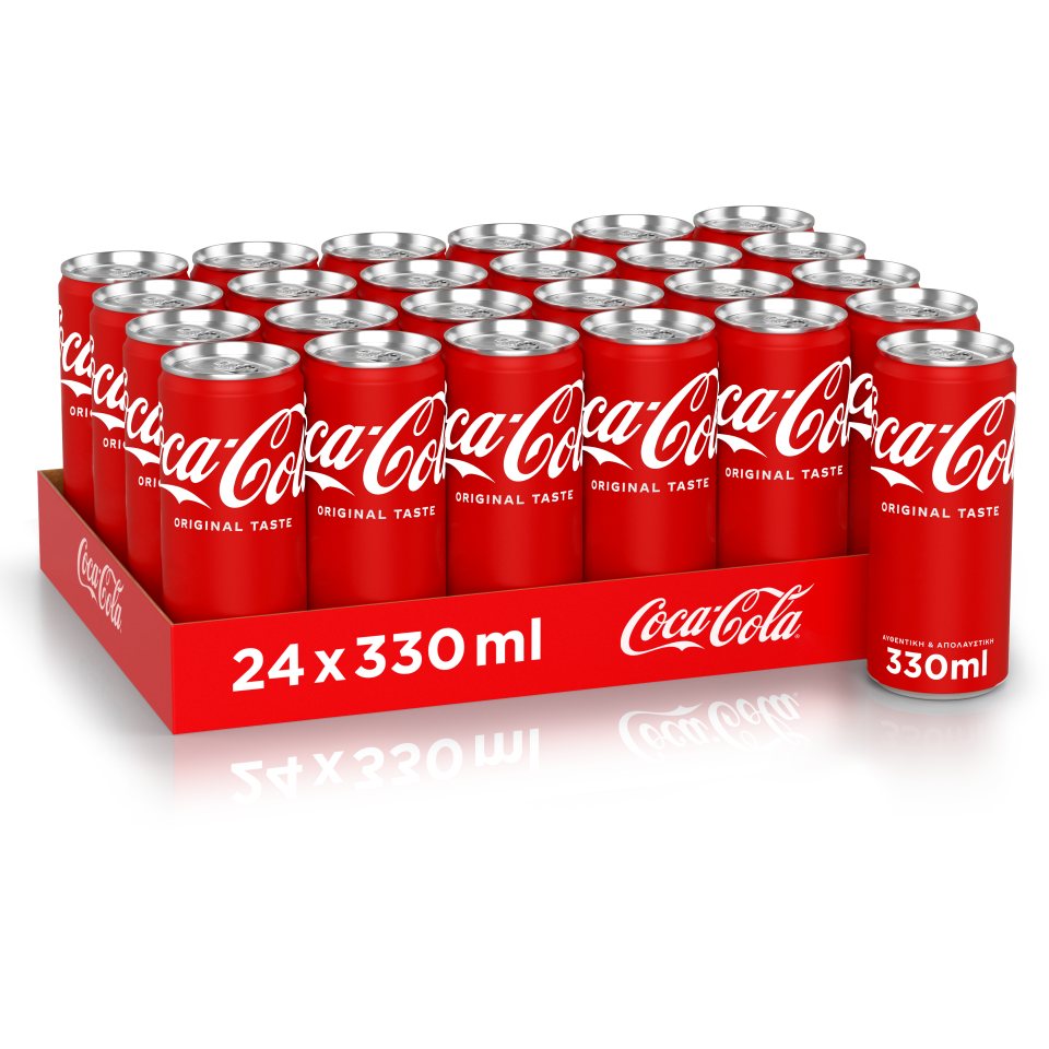 COCA COLA Αναψυκτικό Cola Κουτί Αποκλειστικά Online 24x330ml