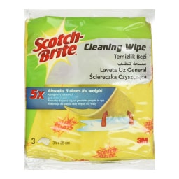 SCOTCH BRITE | Πανάκια Γενικής Χρήσης Κίτρινα 3 Τεμάχια