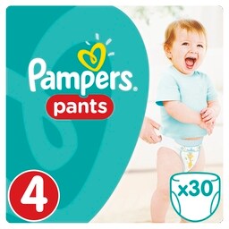 PAMPERS | Πάνες Βρακάκι Μωρού Pants Νο4 9-14kg 30 Τεμάχια