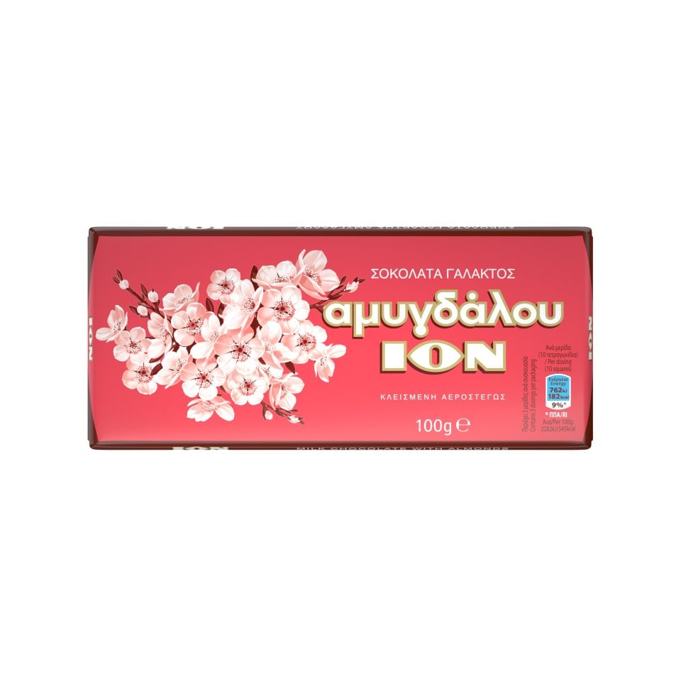 ΙΟΝ Σοκολάτα Γάλακτος Αμυγδάλου 100gr